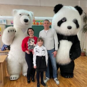 CONGRATULATIONS FROM THE CHEERFUL BEAR AND PANDA